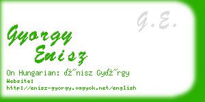 gyorgy enisz business card